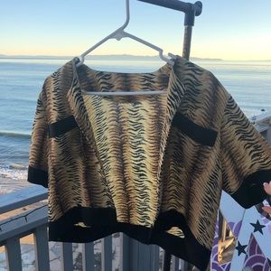 Animal print blouse